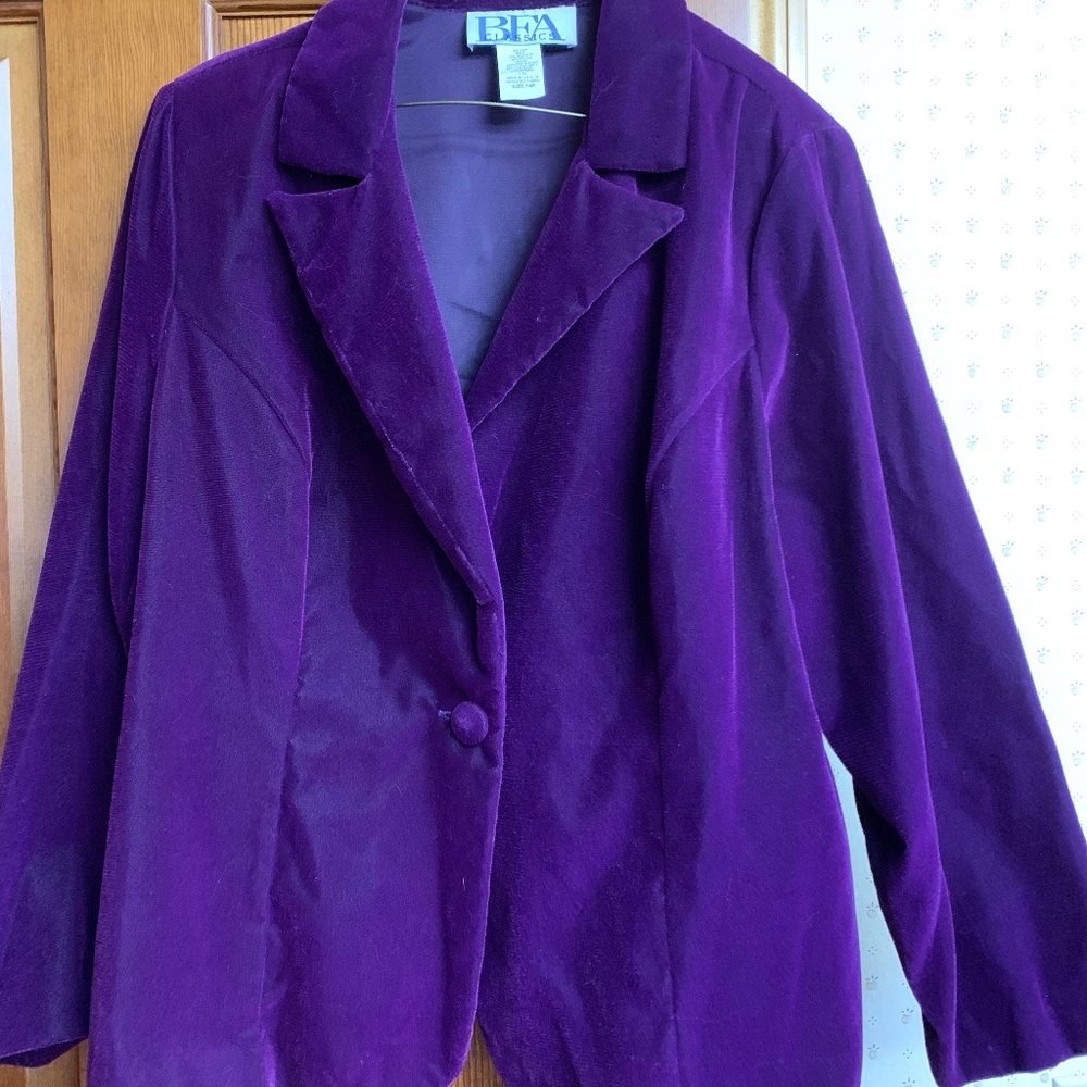 Velvet Blazer Size 14p